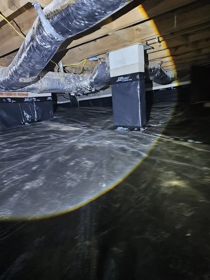 A ceiling opened after a roof leak in the Upstate